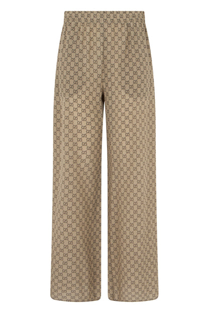 Loose silk crepe trousers RTW
