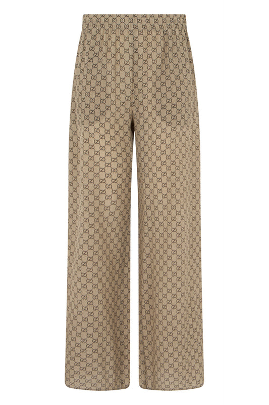 Loose silk crepe trousers RTW