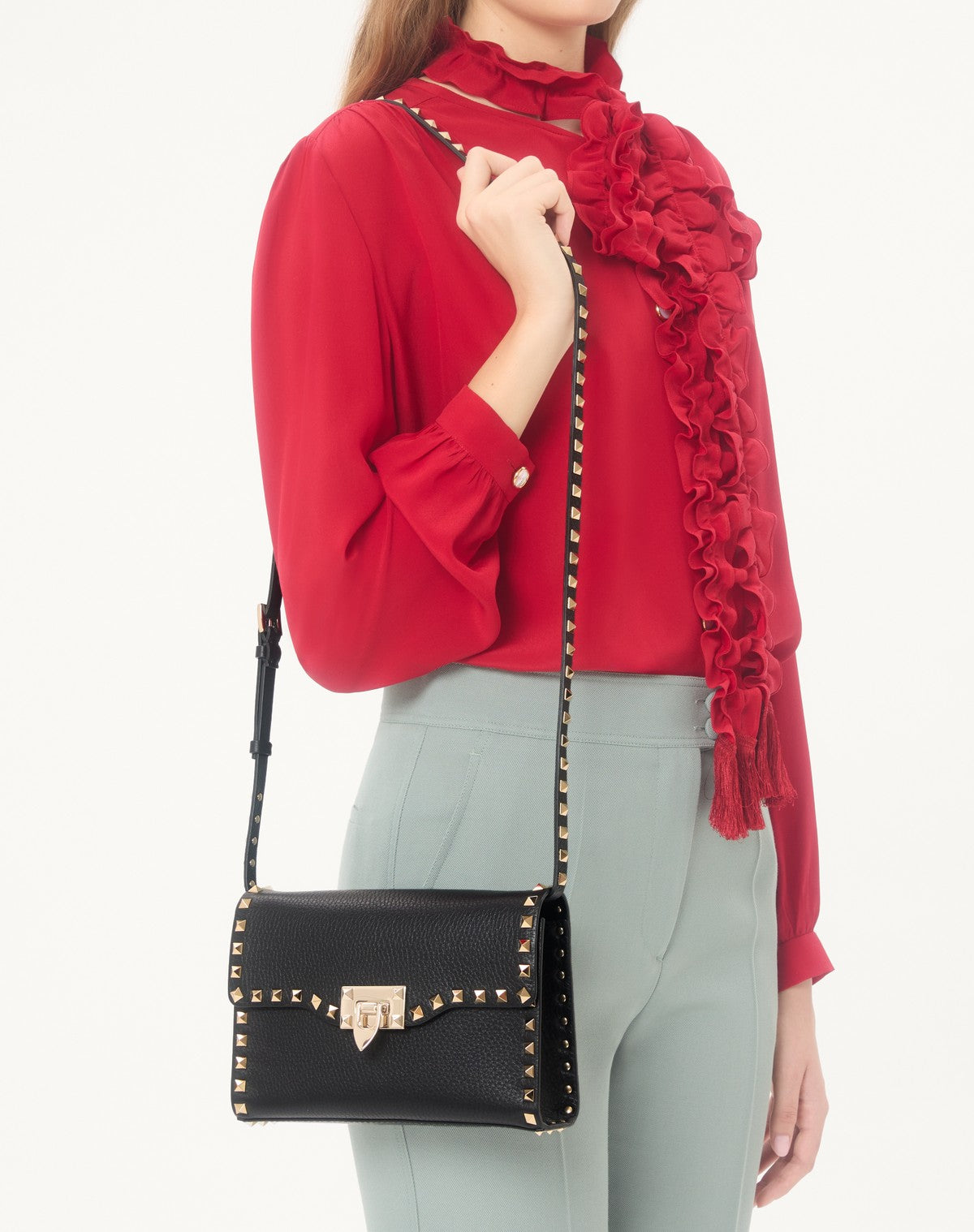 Valentino Garavani Small shoulder bag | rock