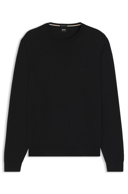 BOSS virgin wool crew-neck sweater