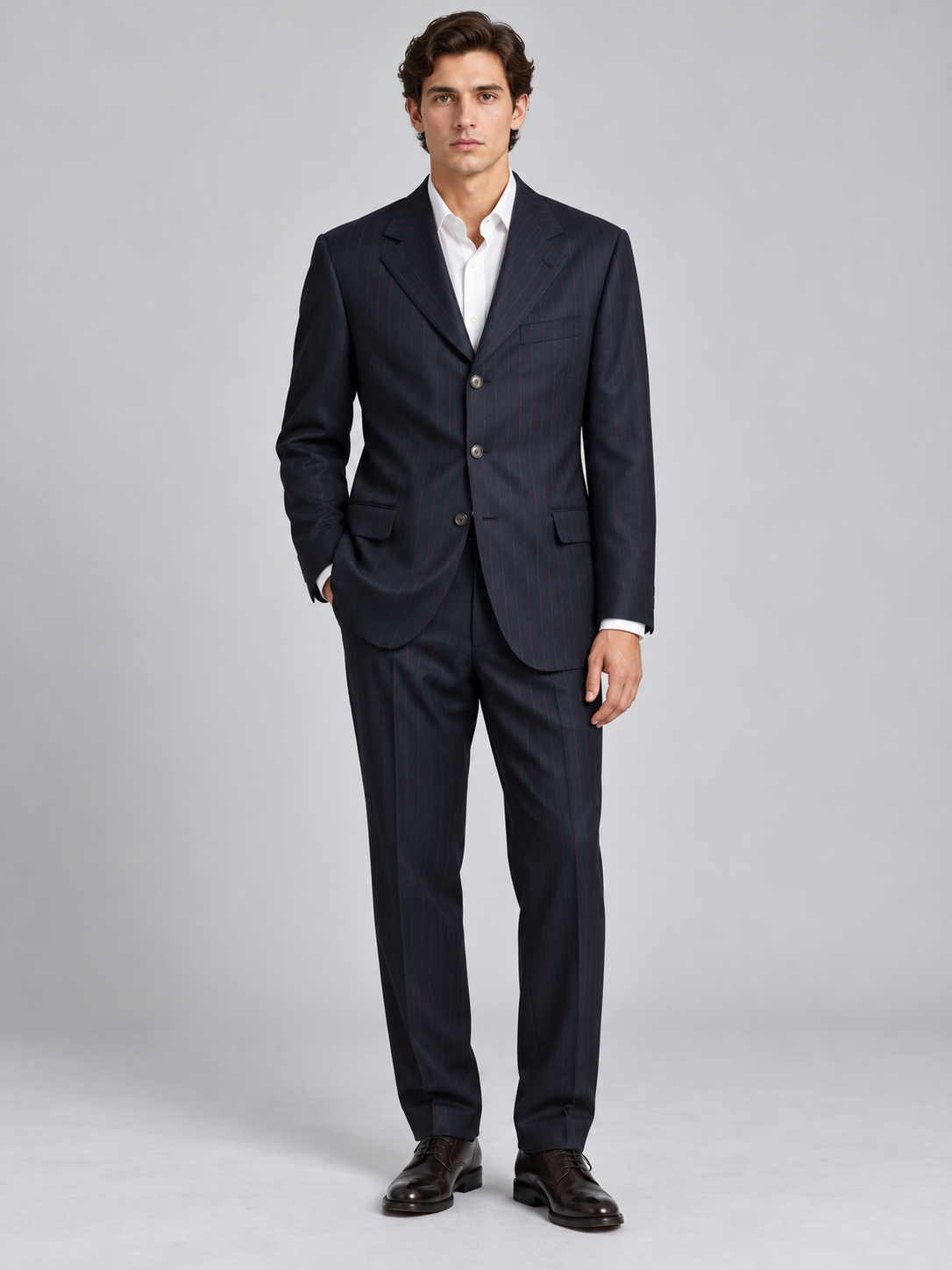 Brunello Cucinelli AI着用イメージ（架空の成人男性モデル・コーディネート例）