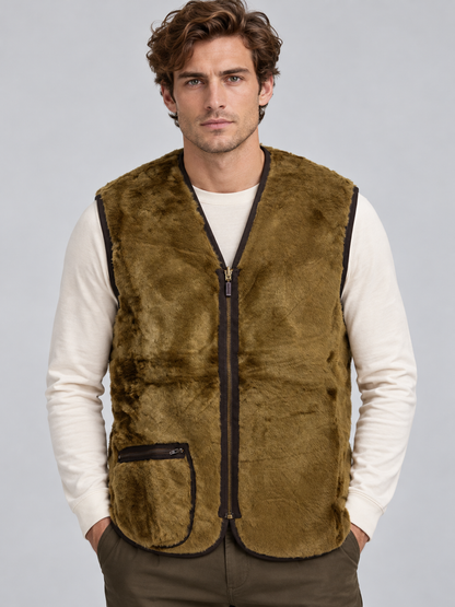 Barbour AI着用イメージ（架空の成人男性モデル・コーディネート例）