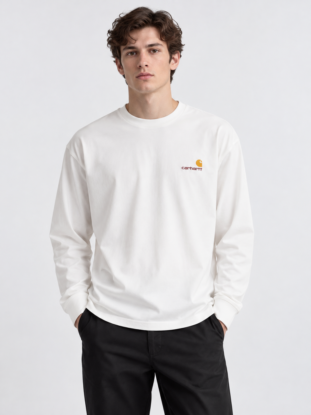 Carhartt WIP AI着用イメージ（架空の成人男性モデル・コーディネート例）