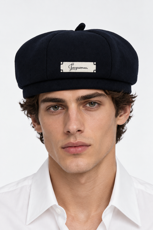 JACQUEMUS AI着用イメージ（架空の成人男性モデル・コーディネート例）