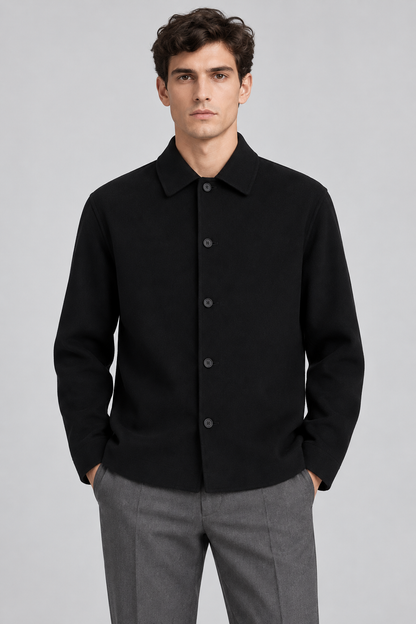 JIL SANDER AI着用イメージ（架空の成人男性モデル・コーディネート例）