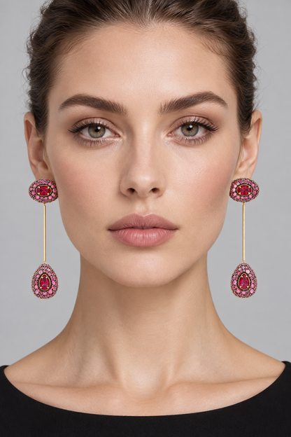 SWAROVSKI AI着用イメージ（架空の成人女性モデル・コーディネート例）