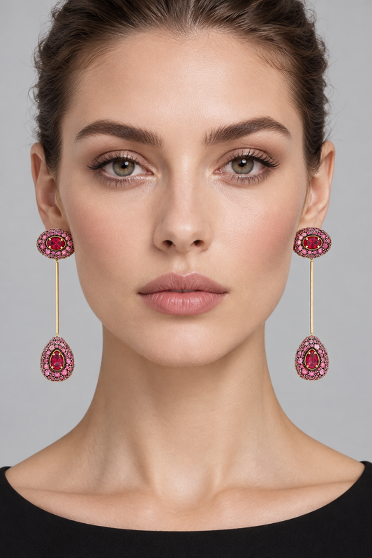 SWAROVSKI AI着用イメージ（架空の成人女性モデル・コーディネート例）