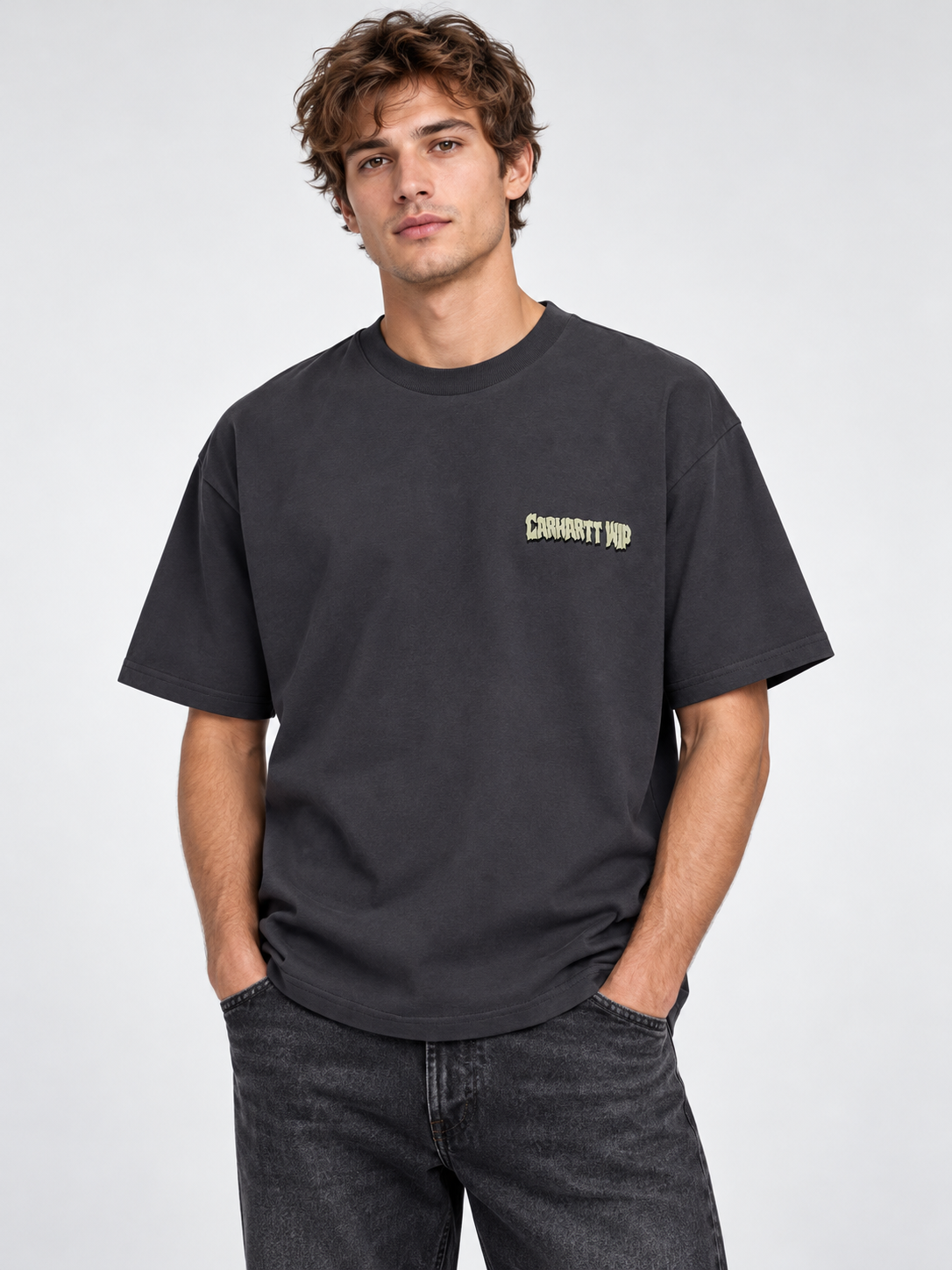 Carhartt WIP AI着用イメージ（架空の成人男性モデル・コーディネート例）