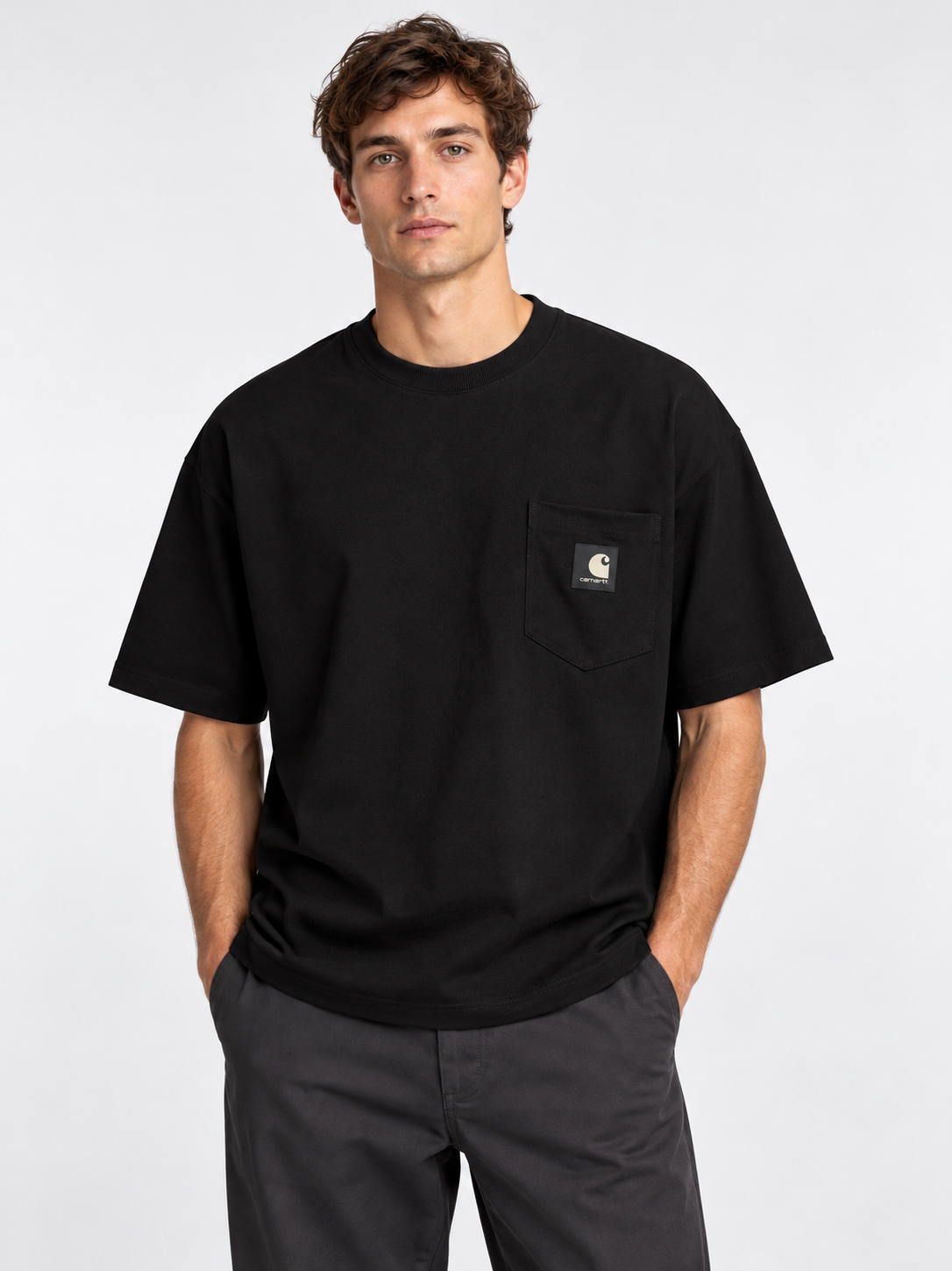 Carhartt WIP AI着用イメージ（架空の成人男性モデル・コーディネート例）