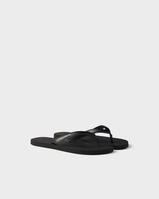 Prada Minimalist flip-flops with writing