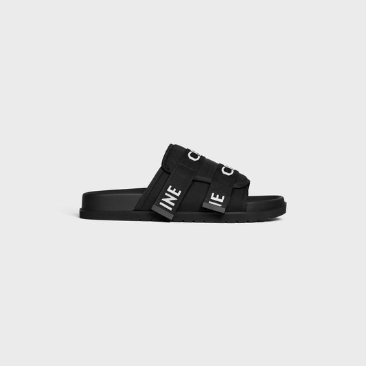 CELINE Logoed straps slides