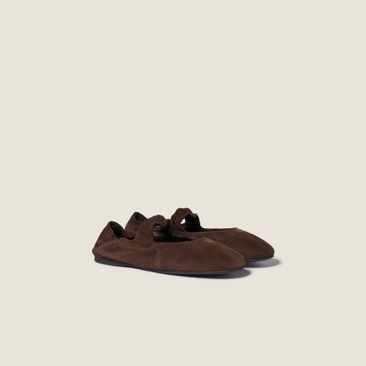 Miu Miu Dark brown shoe with hook-and-loop closure