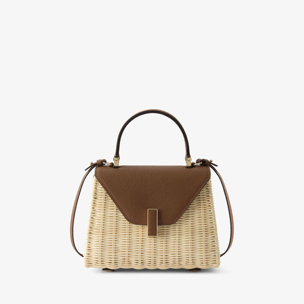 Valextra Iside wicker clutch
