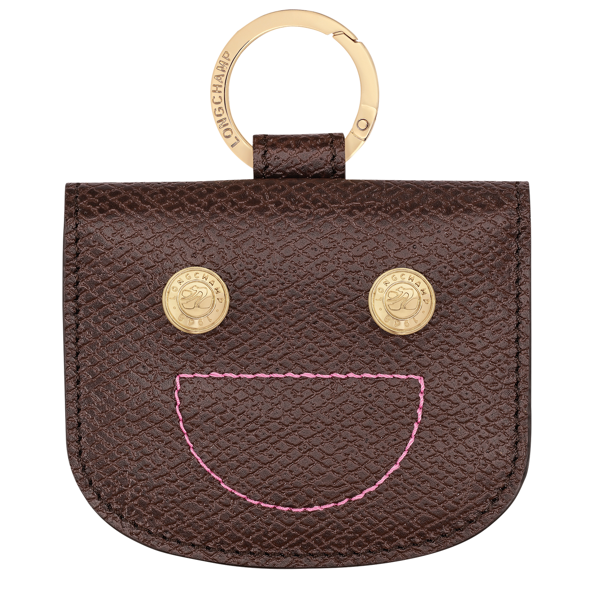 Longchamp Leather card holder with ring