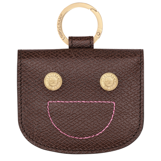 Longchamp Leather card holder with ring