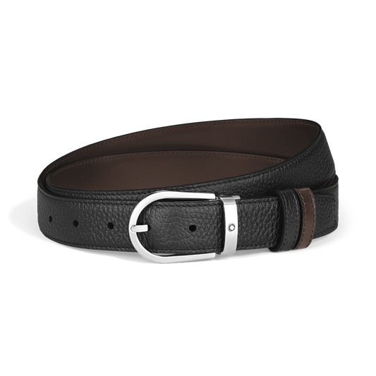 Montblanc Horseshoe buckle black/ebony 30mm reversible leath