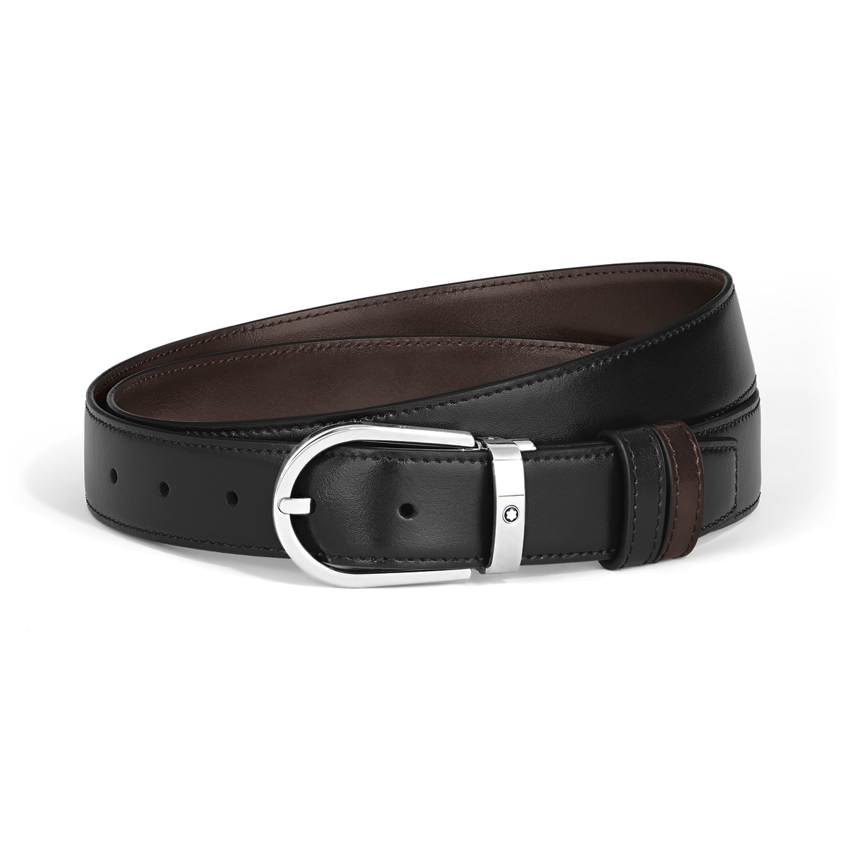 Montblanc Horseshoe buckle black/ebony 30mm reversible leath