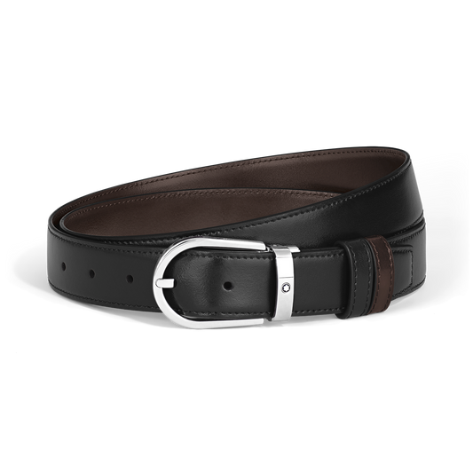 Montblanc Horseshoe buckle black/ebony 30mm reversible leath