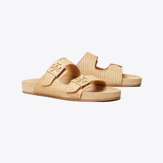Tory Burch Mellow raffia slide