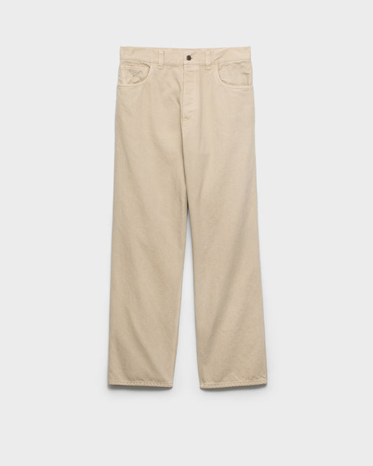 Prada Pantaloni GEP446SUMO1954 F0630 desert/sand five-pocket old denim jeans