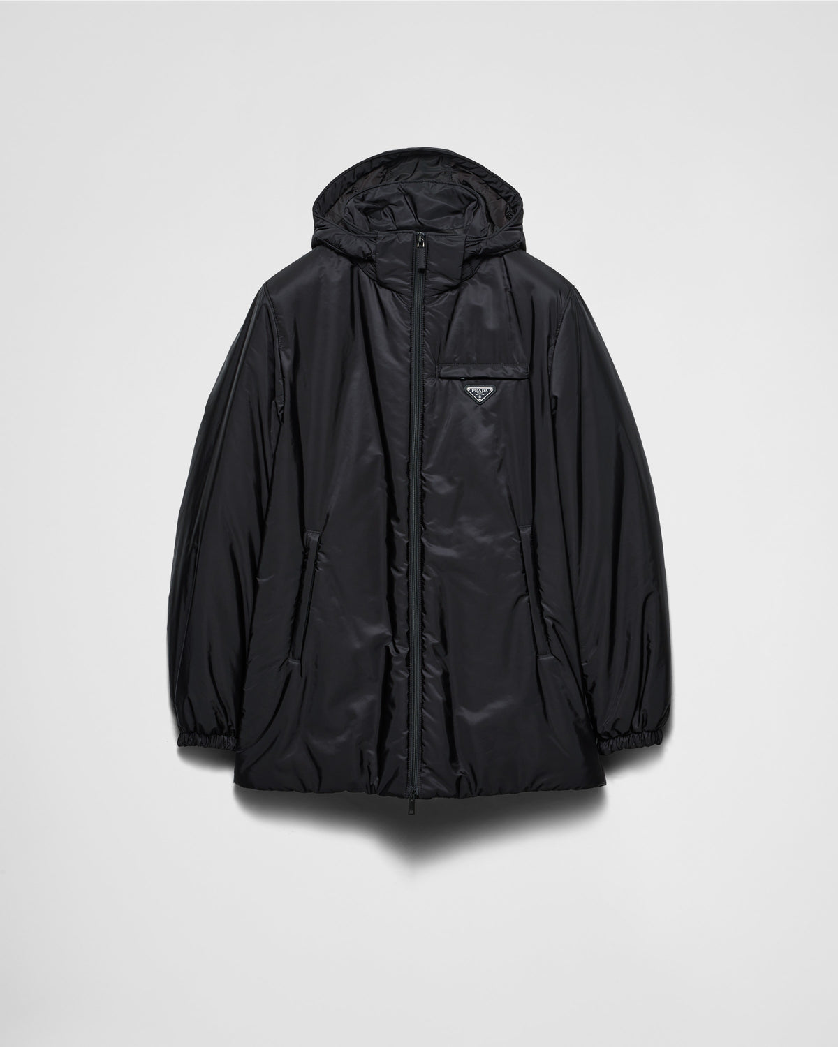 Prada Piumini SGC710SWMO1WQ9 F0002 black medium-weight Re-Nylon down jacket