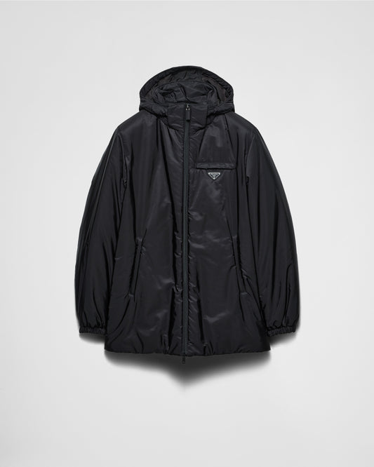Prada Piumini SGC710SWMO1WQ9 F0002 black medium-weight Re-Nylon down jacket