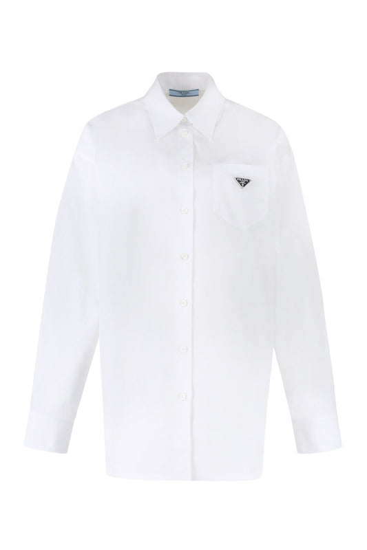 PRADA CAMICIE UCM492SOOO10XM F0009 BIANCO - white shirt (similar style, thecorner.com reference)