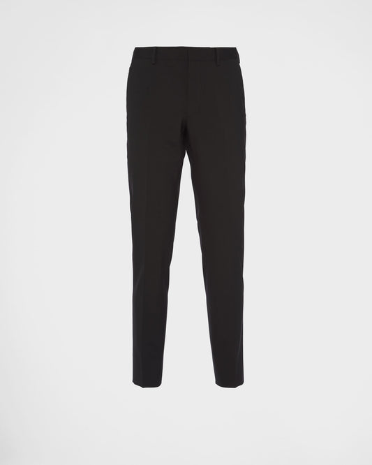 Prada Pantaloni UP0164SOOO11HR F0002 black light stretch wool pants