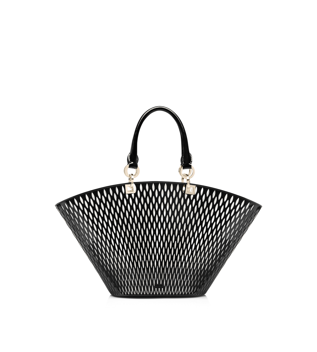 Tom Ford Cut out patent leather medium panier