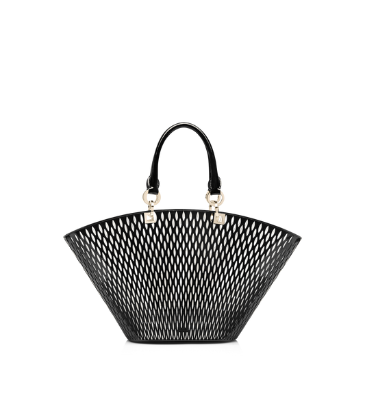 Tom Ford Cut out patent leather medium panier