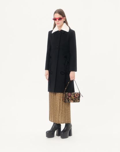Valentino Garavani Devain Embroidered Small Shoulder Bag