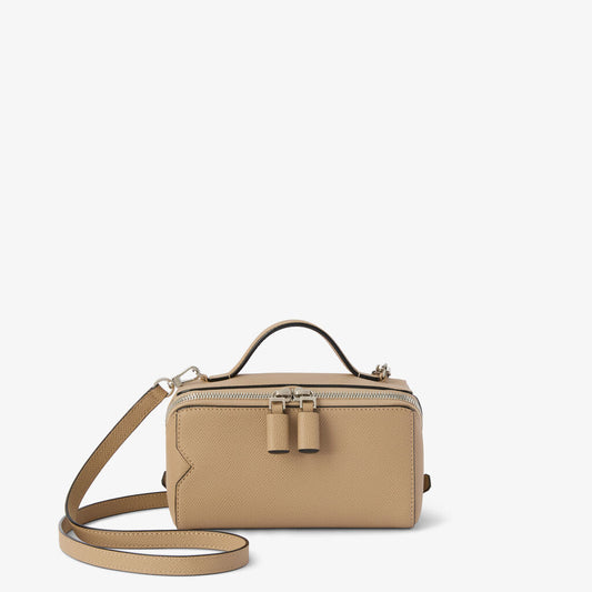 Valextra V-line small beauty case with strap